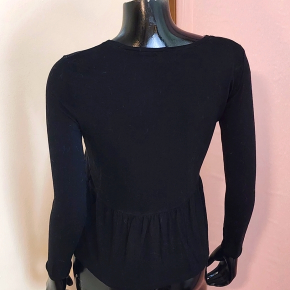 Long sleeve peplum top - Picture 2 of 2